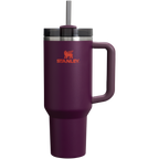 Double-Wall Vacuum The Quencher H2.0 Flowstate Tumbler  | Stanley Create D332L - Premium Stainless Steel Straw Cup for All-Day Hydration - Plum