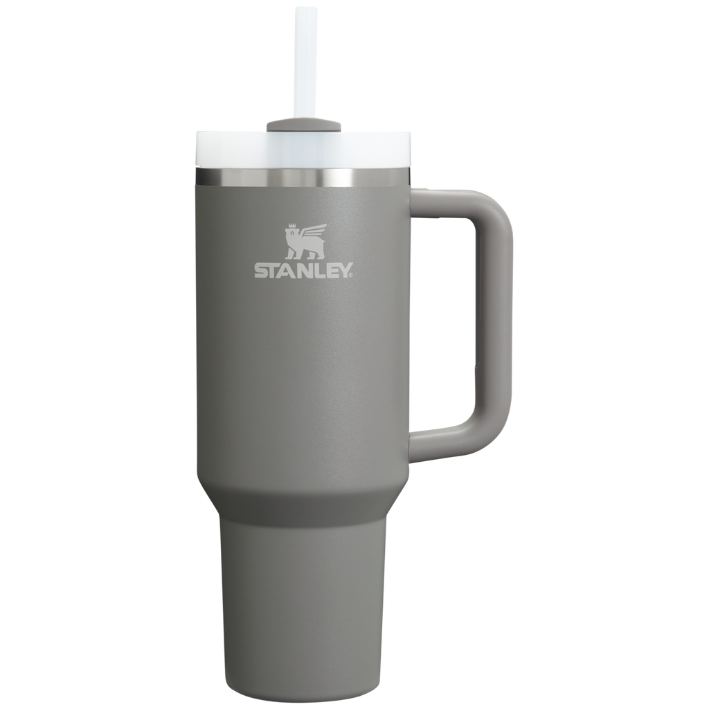 Large Capacity The Quencher H2.0 Flowstate Tumbler D050X - Double-Wall Vacuum Insulated Travel Tumbler with Straw - Stone