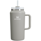 Car-Cup Friendly The Quencher H2.0 Flowstate Tumbler D033Q - Double-Wall Vacuum Insulated Travel Tumbler with Straw - Ash