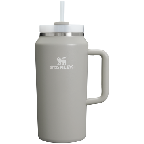 Car-Cup Friendly The Quencher H2.0 Flowstate Tumbler D033Q - Double-Wall Vacuum Insulated Travel Tumbler with Straw - Ash