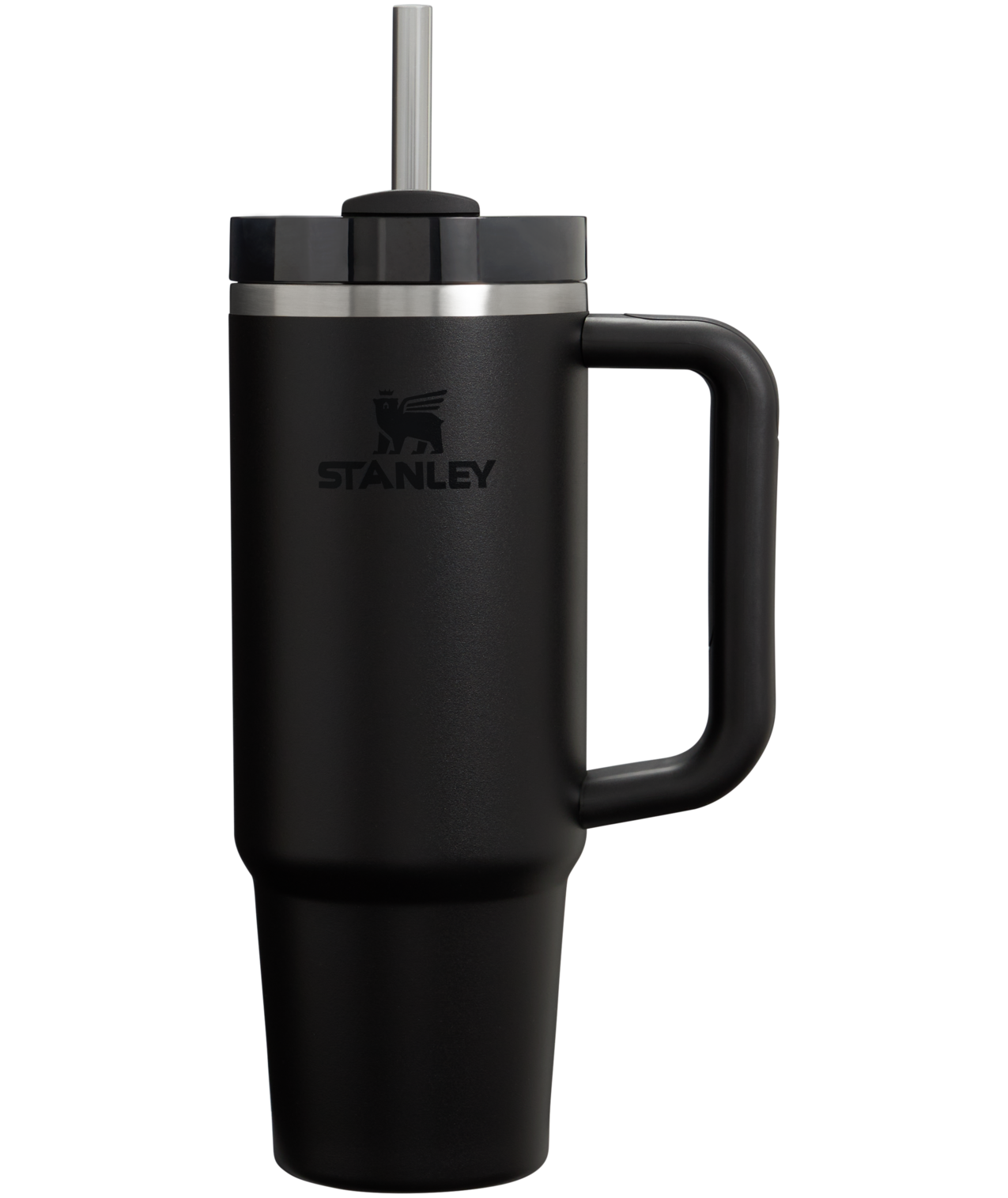Double-Wall Vacuum The Quencher H2.0 Flowstate Tumbler | Stanley Create D331C - FlowState 3-Position Lid Insulated Travel Mug - Black 2.0