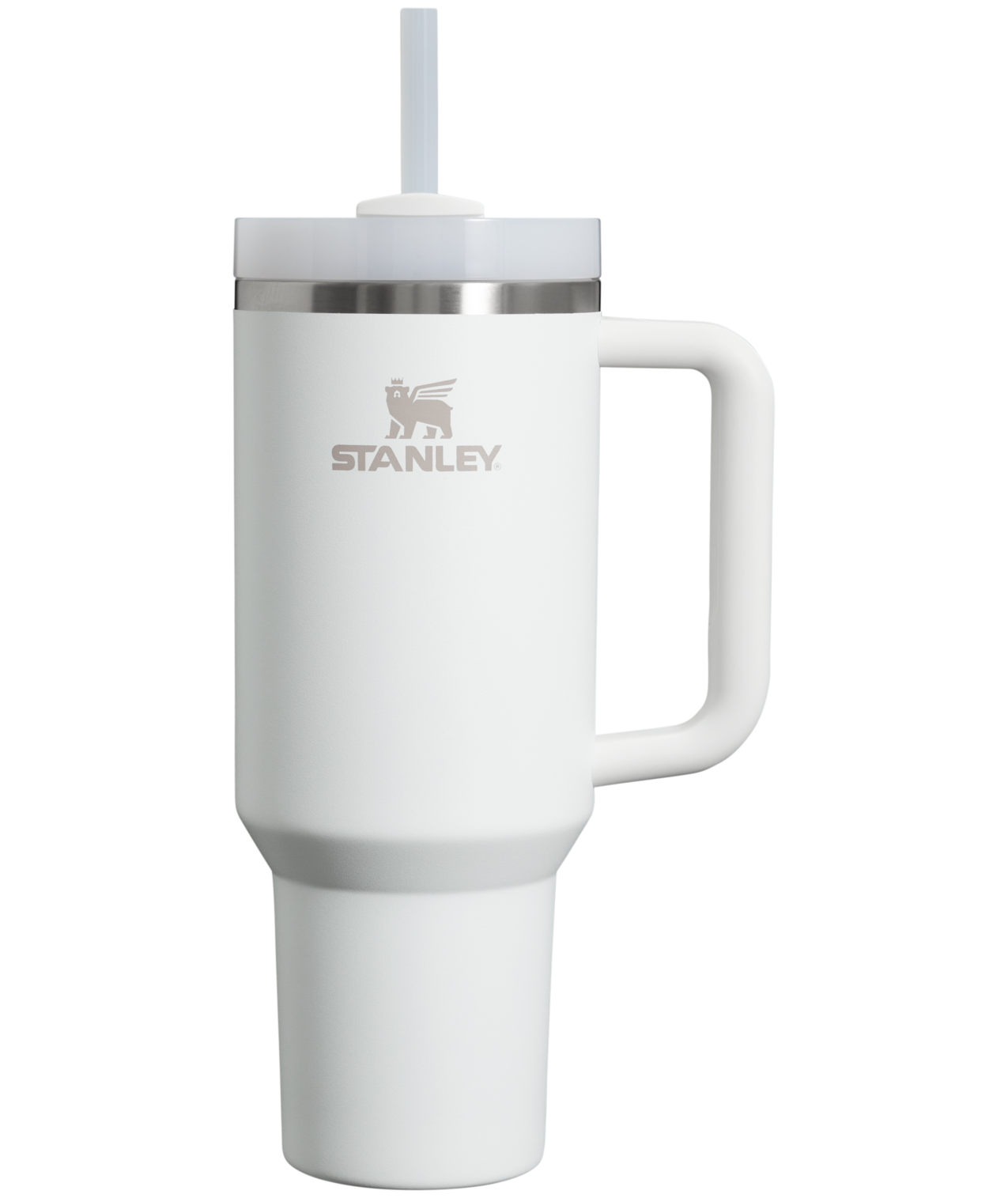 Double-Wall Vacuum The Quencher H2.0 Flowstate Tumbler  | Stanley Create D332L - Premium Stainless Steel Straw Cup for All-Day Hydration - Frost