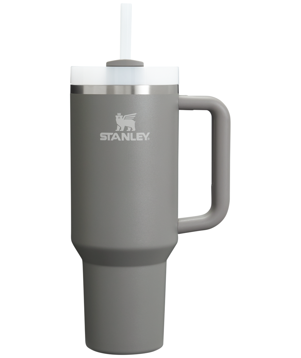 Double-Wall Vacuum The Quencher H2.0 Flowstate Tumbler  | Stanley Create D332L - Premium Stainless Steel Straw Cup for All-Day Hydration - Stone