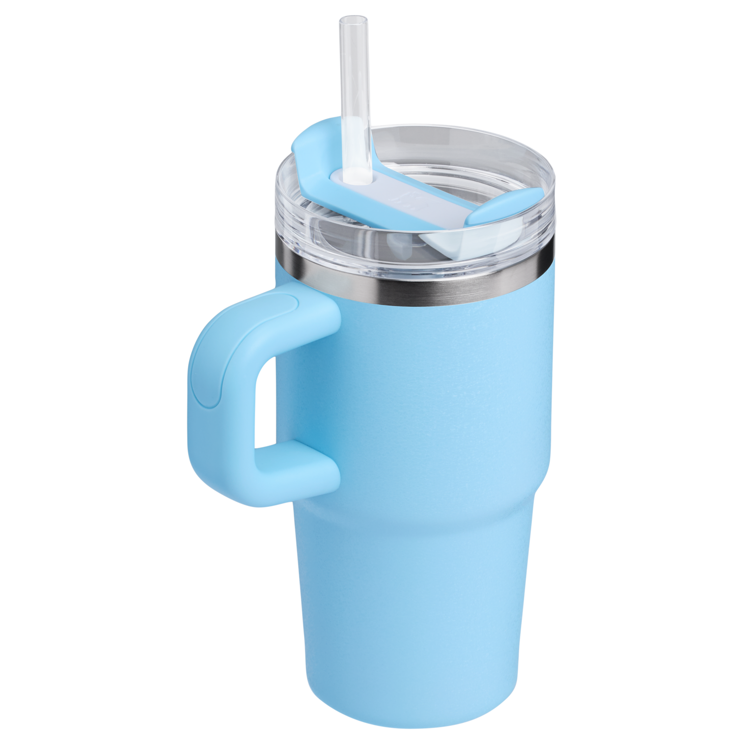 Splash-Resistant FlowState The Quencher H2.O Flowstate Tumbler with Handle | Stanley Create D309N - Premium Stainless Steel Straw Cup for All-Day Hydration Detail