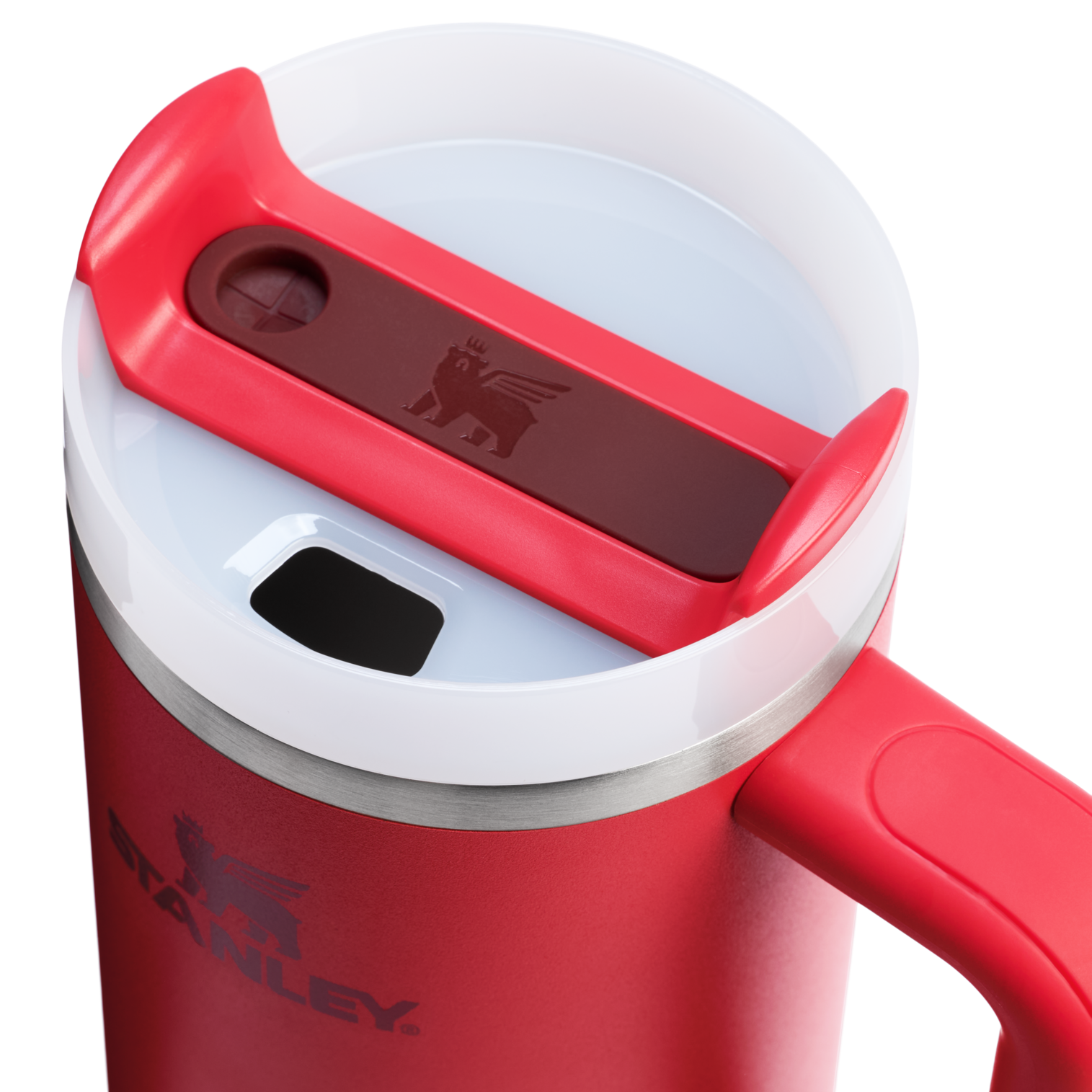 Splash-Resistant FlowState The Quencher H2.0 Flowstate Tumbler D051L - Double-Wall Vacuum Insulated Travel Tumbler with Straw Detail