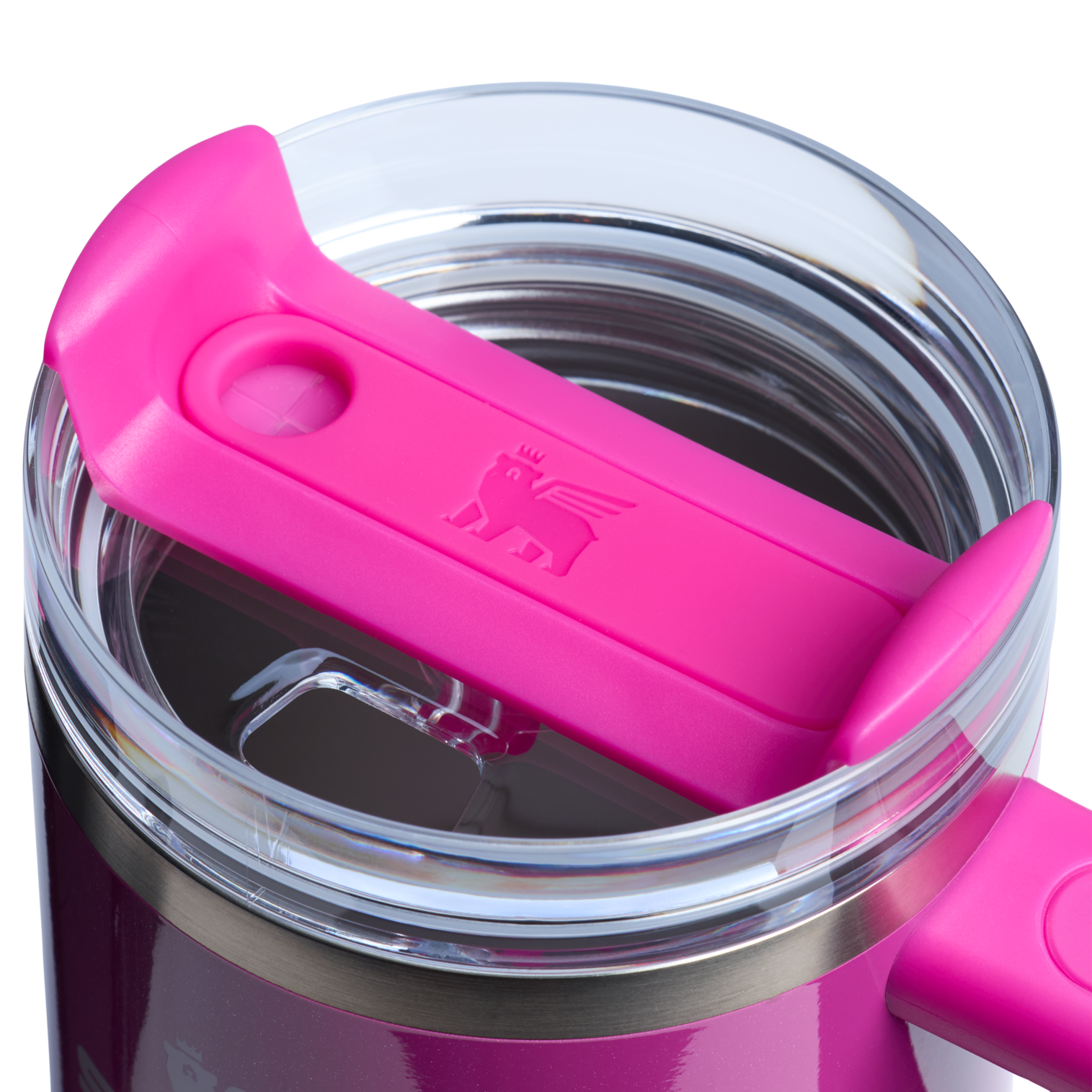 Splash-Resistant FlowState The Quencher H2.O Flowstate Tumbler | Stanley Create D274S - 40oz Large Capacity Car-Cup Friendly Quencher Detail
