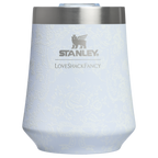 Elegant Stemless Stanley 1913 x LoveShackFancy Holiday Reserve Wine Tumbler D204X - Elegant Stemless Vacuum Insulated Wine Tumbler - Baby Bow Pink Peppermint