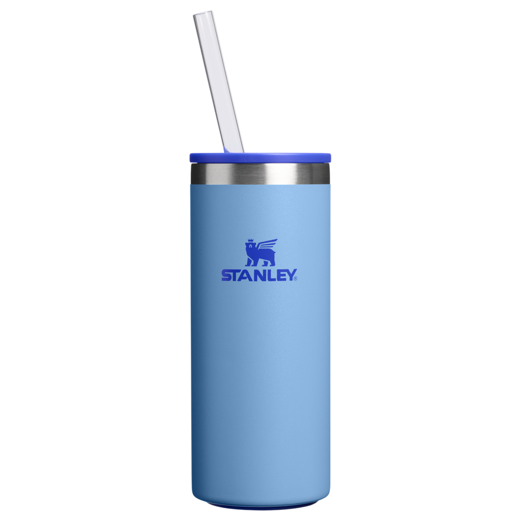 Premium All-Weather The Everyday Slim Can Cooler Cup D065Q - Julienne Series Portable Picnic Chiller Tote - Blue Sky