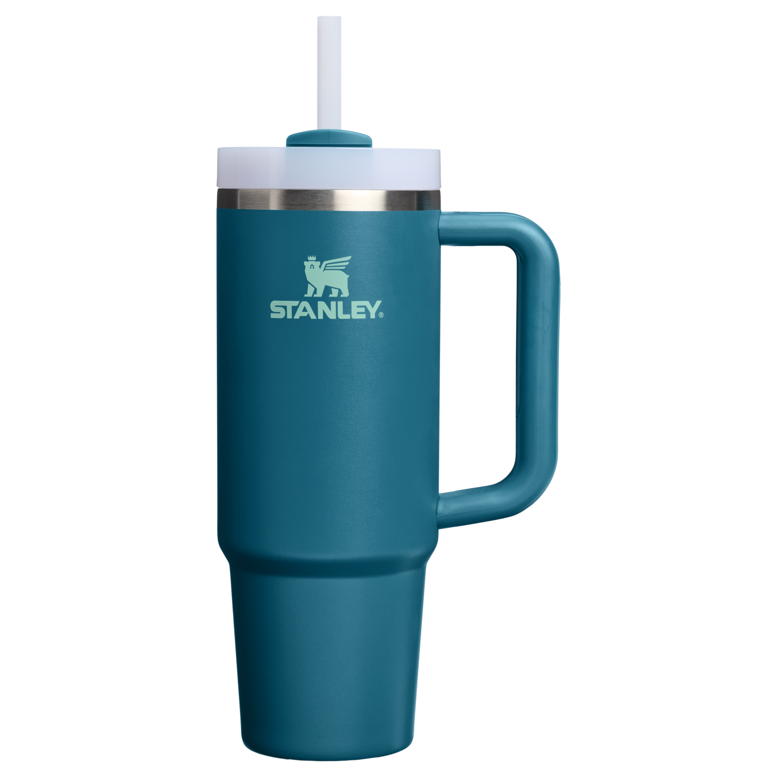 Double-Wall Vacuum The Quencher H2.0 Flowstate Tumbler | Stanley Create D331C - FlowState 3-Position Lid Insulated Travel Mug - Coastal Teal