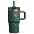 Car-Cup Friendly The Cheers & Cheer Quencher H2.O Flowstate Tumbler D192J - 40oz Large Capacity Car-Cup Friendly Quencher - Holiday Botanical