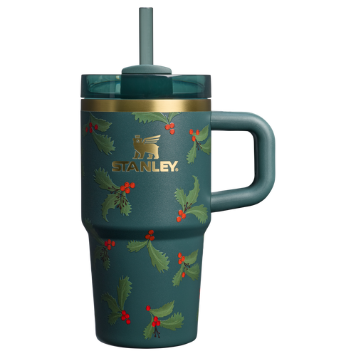 Car-Cup Friendly The Cheers & Cheer Quencher H2.O Flowstate Tumbler D192J - 40oz Large Capacity Car-Cup Friendly Quencher - Holiday Botanical