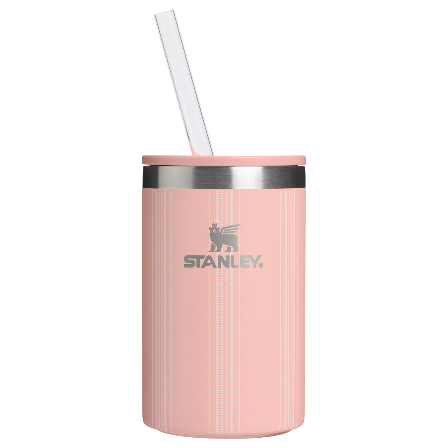 Portable Mini The Everyday Can Cooler Cup D353P - Leak-Proof Insulated Mini Cooler Bag for Lunch - Peach Rose Picnic Stripe