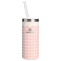 Portable Mini The Everyday Slim Can Cooler Cup D350R - Compact All-Weather Soft-Sided Cooler Backpack - Rose Quartz Rattan