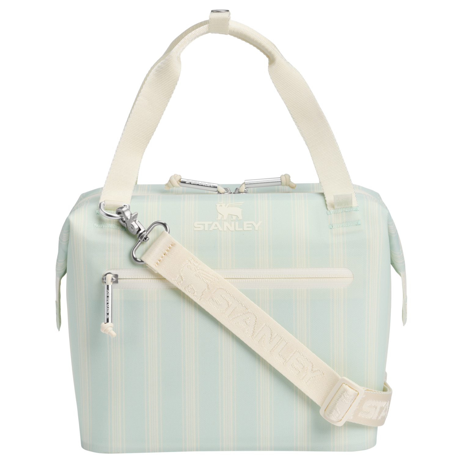 Ice-Retention The All Day Julienne Mini Cooler D349V - Leak-Proof Insulated Mini Cooler Bag for Lunch - Mist Picnic Stripe