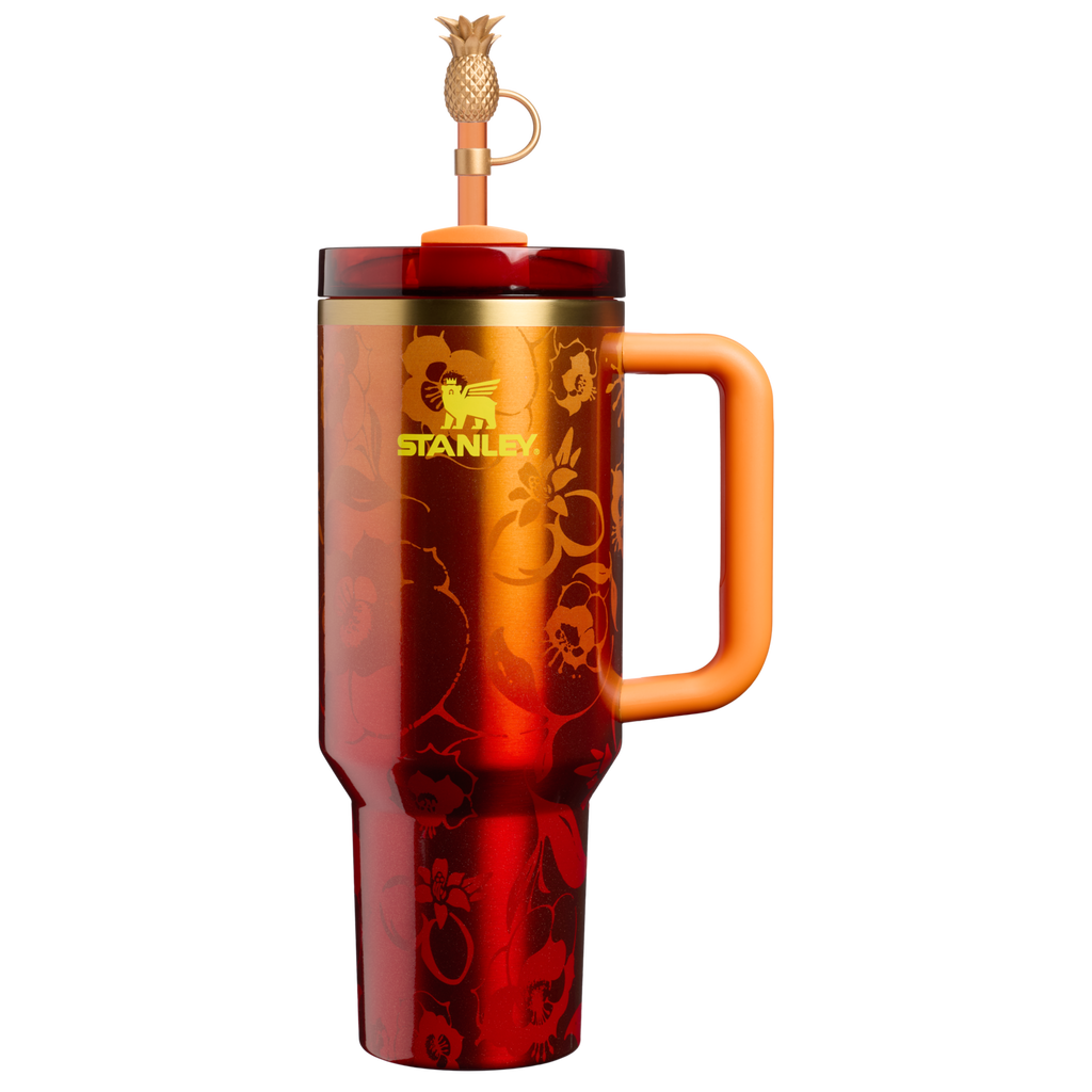 Car-Cup Friendly The Stanley 1913 x Karol G Quencher H2.0 Flowstate Tumbler D275T - FlowState 3-Position Lid Insulated Travel Mug - 40oz | KAROL G FLOR