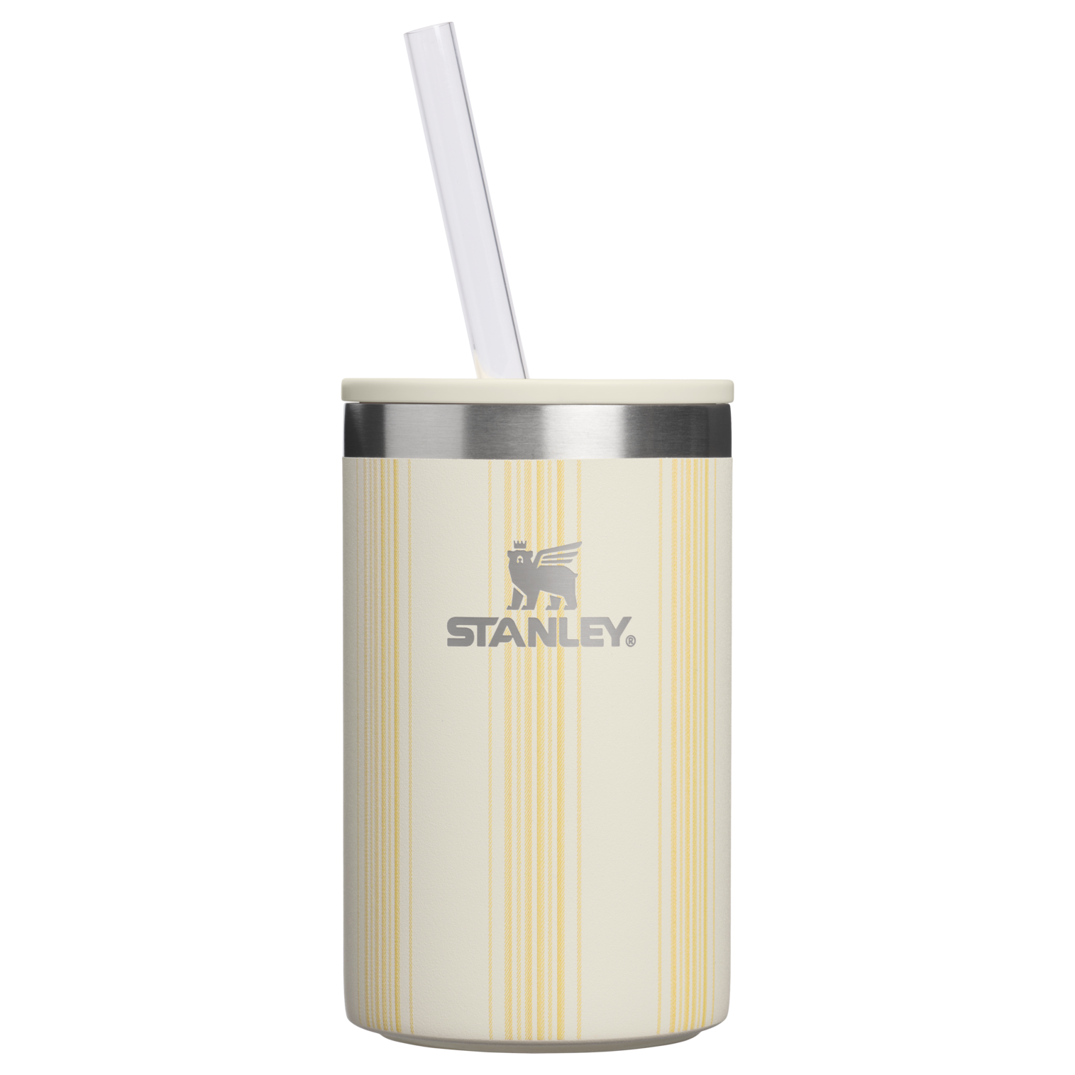 Portable Mini The Everyday Can Cooler Cup D353P - Leak-Proof Insulated Mini Cooler Bag for Lunch - Cream Picnic Stripe