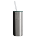Leak-Proof Insulated The Everyday Slim Can Cooler Cup D255E - Compact All-Weather Soft-Sided Cooler Backpack - Stainless Steel Shale