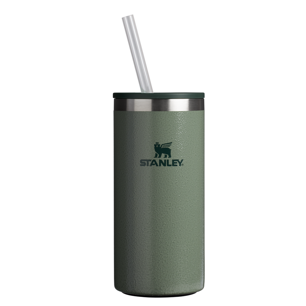 Ice-Retention The Everyday Tall Can Cooler Cup D117J - Heavy-Duty Ice-Retention Food & Beverage Carrier - Hammertone Green