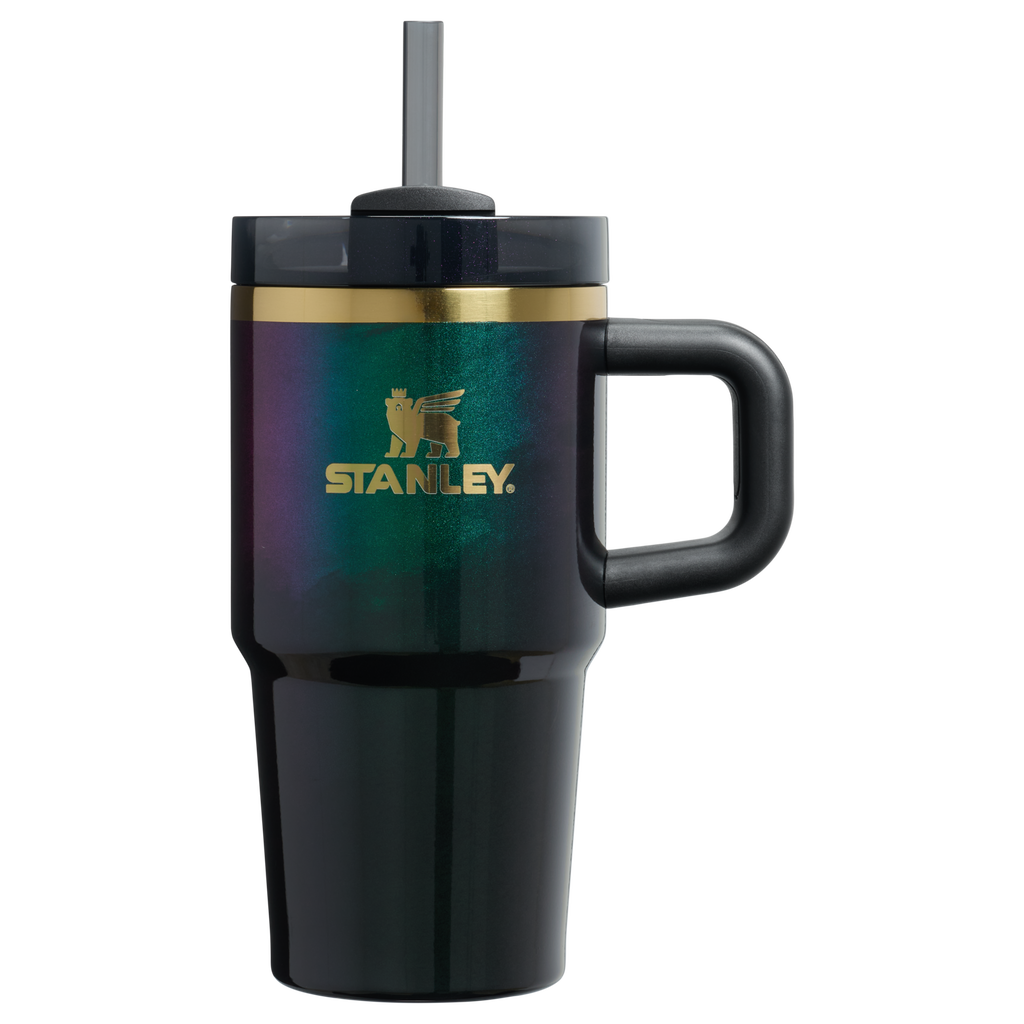 Splash-Resistant FlowState The Wicked for Good Quencher H2.0 Flowstate Tumbler D247R - Double-Wall Vacuum Insulated Travel Tumbler with Straw - Elphaba For Good