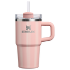 Splash-Resistant FlowState The Quencher H2.0 Flowstate Tumbler D344H - FlowState 3-Position Lid Insulated Travel Mug - Peach Rose Picnic Stripe