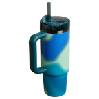 Splash-Resistant FlowState The Quencher H2.0 Flowstate Tumbler D051L - Double-Wall Vacuum Insulated Travel Tumbler with Straw Detail