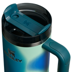Splash-Resistant FlowState The Quencher H2.0 Flowstate Tumbler D051L - Double-Wall Vacuum Insulated Travel Tumbler with Straw Detail