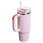 Splash-Resistant FlowState The Quencher H2.0 Flowstate Tumbler D051L - Double-Wall Vacuum Insulated Travel Tumbler with Straw Detail