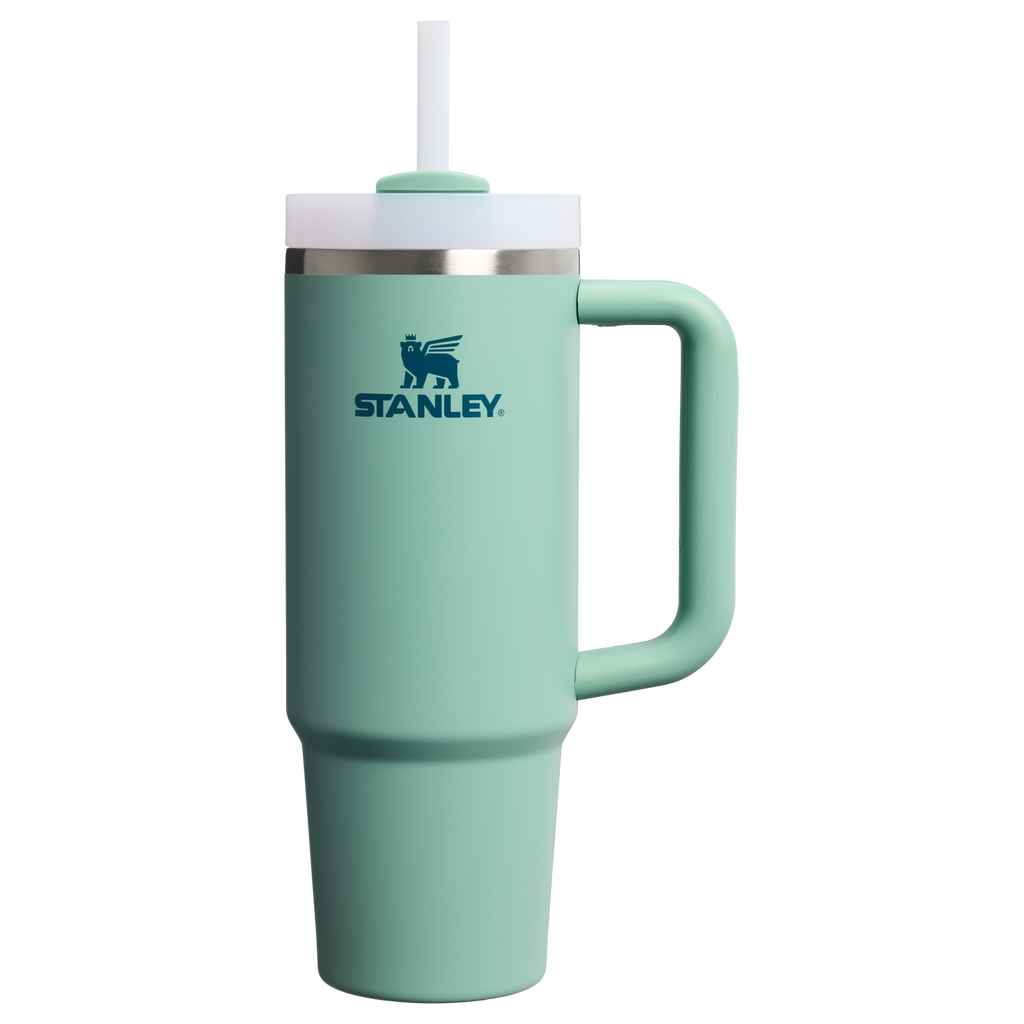 Splash-Resistant FlowState The Quencher H2.0 Flowstate Tumbler D051L - Double-Wall Vacuum Insulated Travel Tumbler with Straw - Spring Green