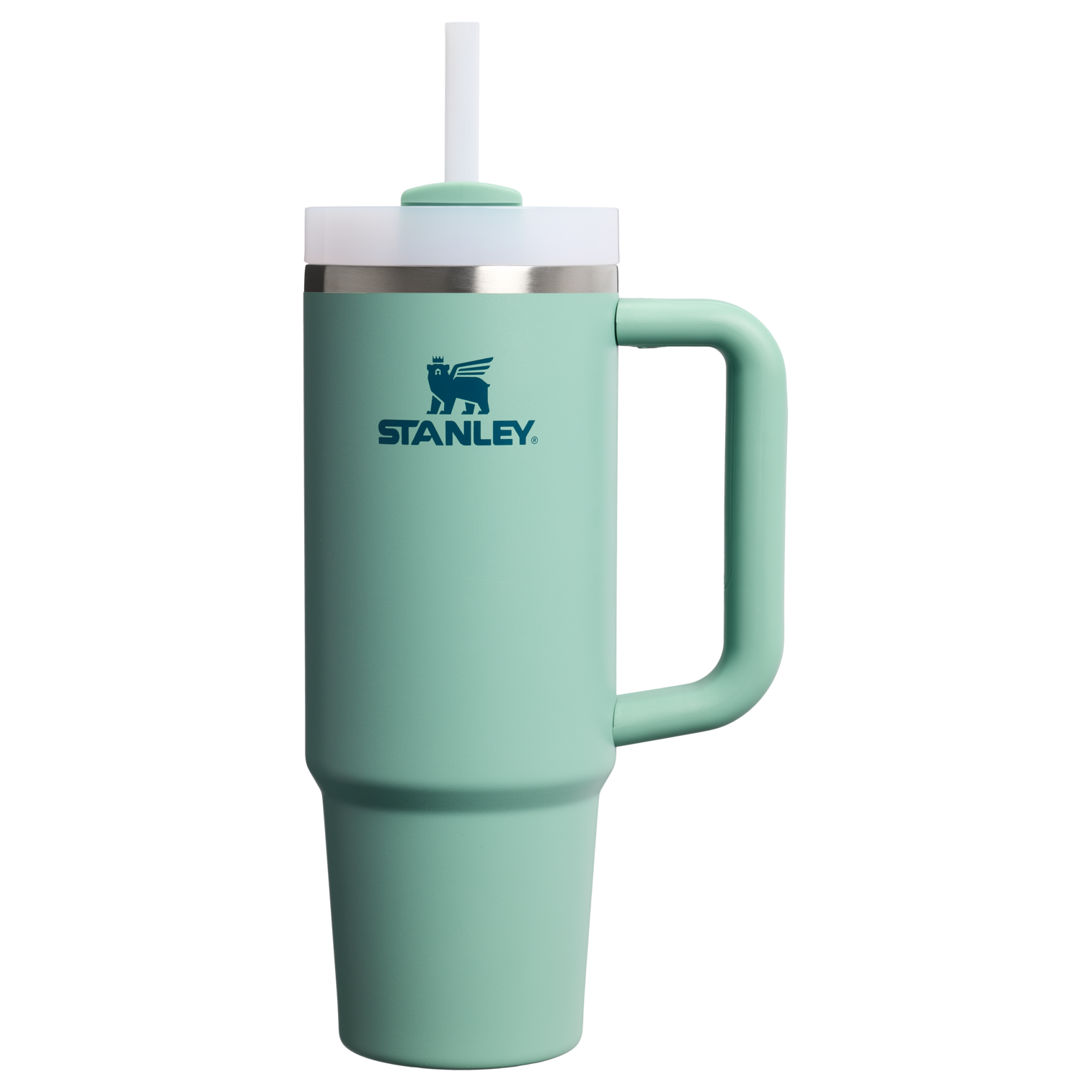 Double-Wall Vacuum The Quencher H2.0 Flowstate Tumbler | Stanley Create D331C - FlowState 3-Position Lid Insulated Travel Mug - Spring Green