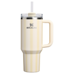 Large Capacity The Quencher H2.0 Flowstate Tumbler D342C - FlowState 3-Position Lid Insulated Travel Mug - Cream Picnic Stripe
