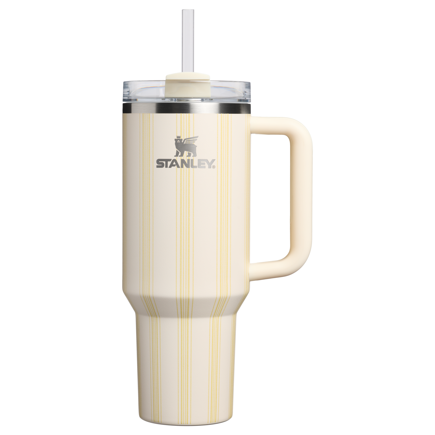 Large Capacity The Quencher H2.0 Flowstate Tumbler D342C - FlowState 3-Position Lid Insulated Travel Mug - Cream Picnic Stripe