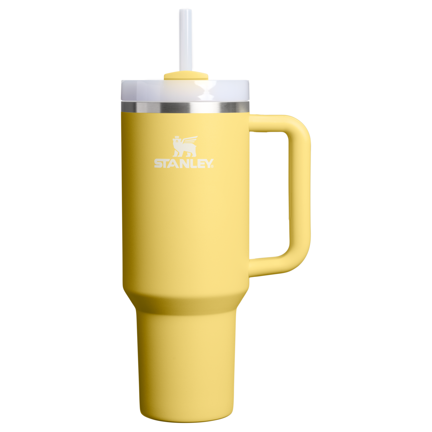 Large Capacity The Quencher H2.0 Flowstate Tumbler D050X - Double-Wall Vacuum Insulated Travel Tumbler with Straw - Daffodil