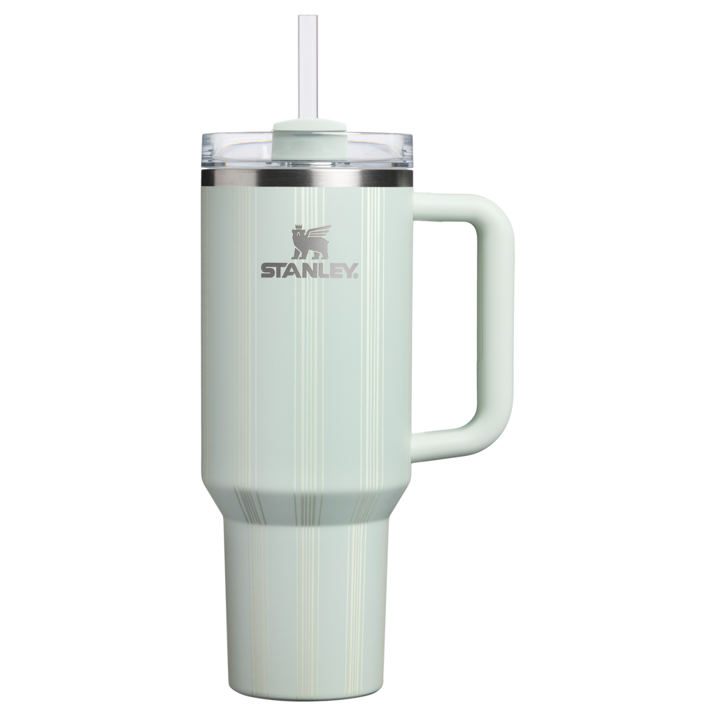 Large Capacity The Quencher H2.0 Flowstate Tumbler D342C - FlowState 3-Position Lid Insulated Travel Mug - Mist Picnic Stripe