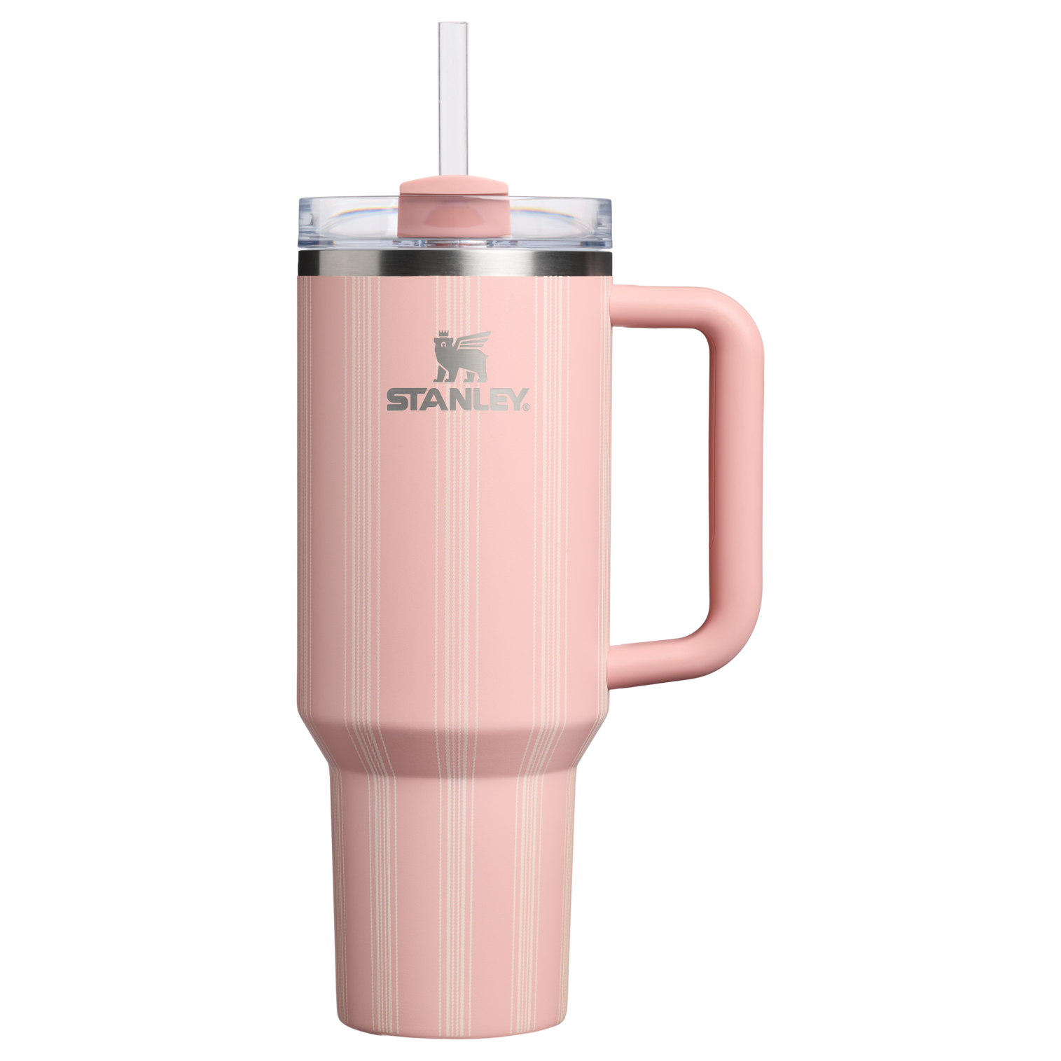 Large Capacity The Quencher H2.0 Flowstate Tumbler D342C - FlowState 3-Position Lid Insulated Travel Mug - Peach Rose Picnic Stripe