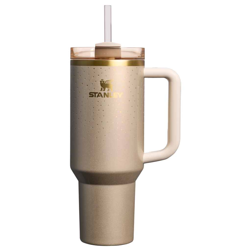 Insulated Travel The Cheers & Cheer Quencher H2.0 Flowstate Tumbler D188Q - 40oz Large Capacity Car-Cup Friendly Quencher - Prosecco Shimmer