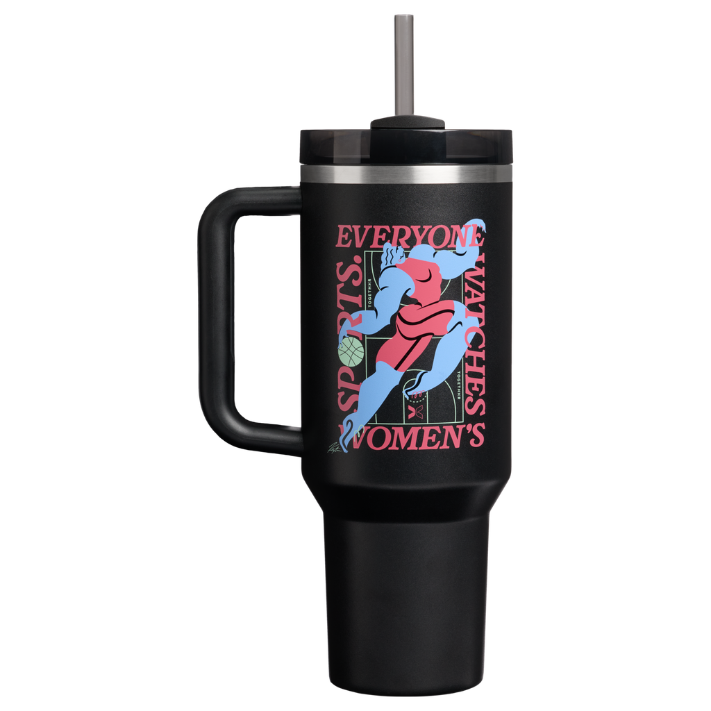 Car-Cup Friendly The Quencher H2.0 Flowstate Tumbler D340Y - Premium Stainless Steel Straw Cup for All-Day Hydration - Tournament Black