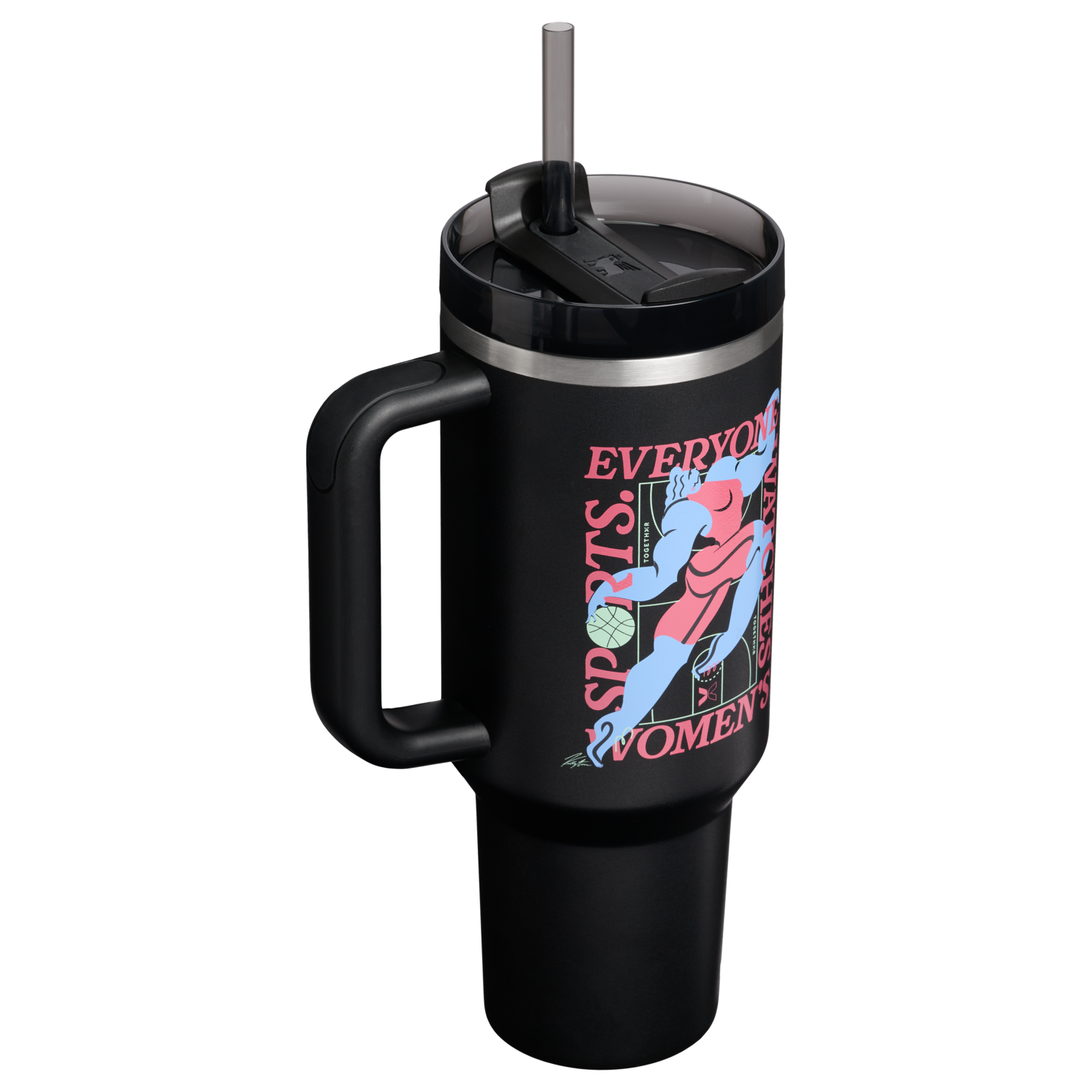 Car-Cup Friendly The Quencher H2.0 Flowstate Tumbler D340Y - Premium Stainless Steel Straw Cup for All-Day Hydration Detail