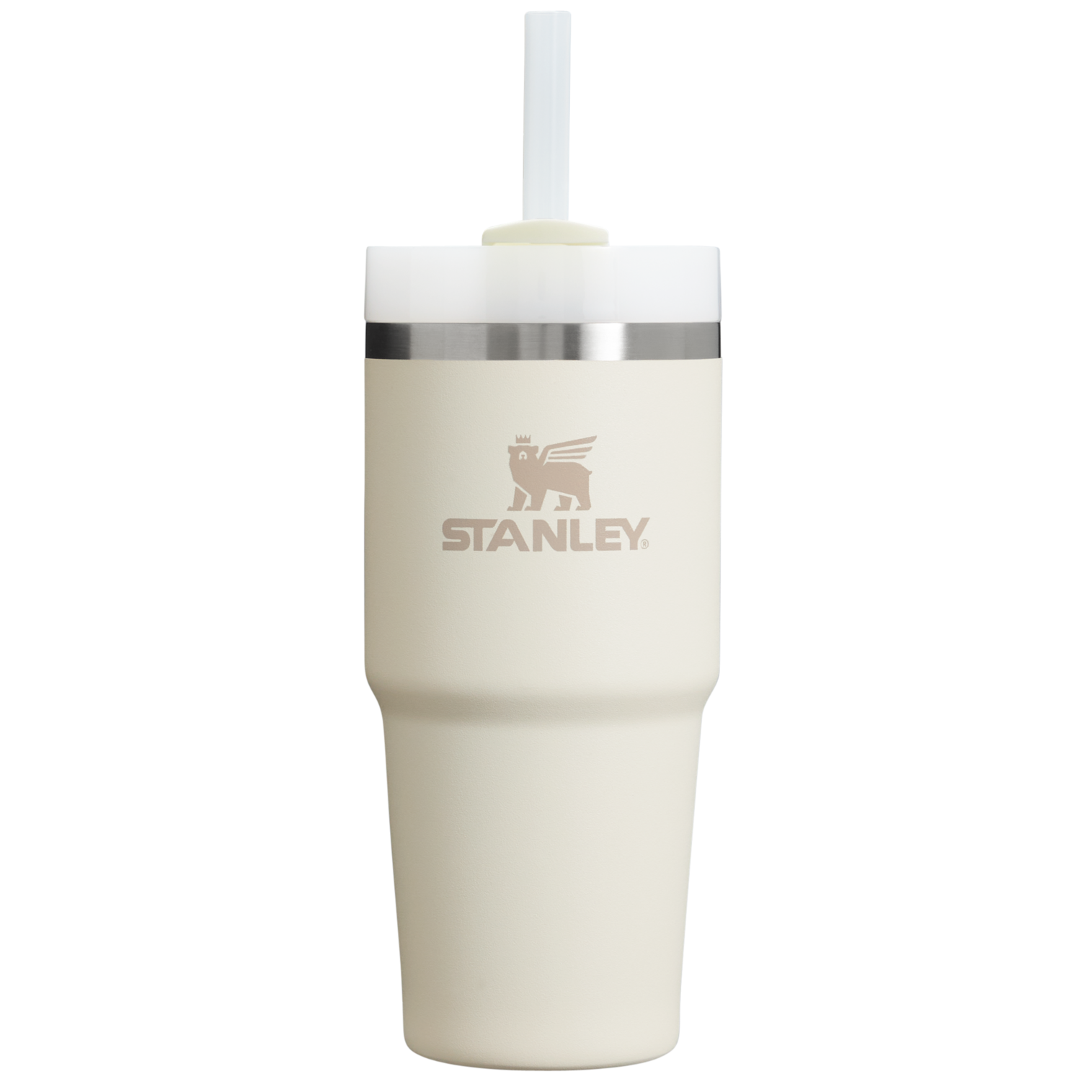 Insulated Travel The Quencher H2.0 Flowstate Tumbler D214X - Premium Stainless Steel Straw Cup for All-Day Hydration - Cream 2.0