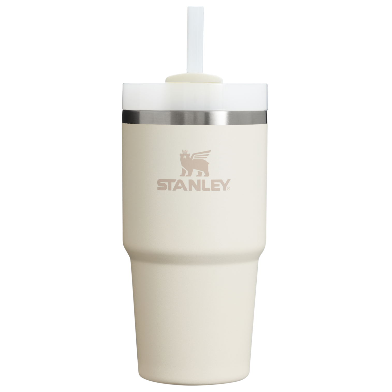 Large Capacity The Quencher H2.0 Flowstate Tumbler | Stanley Create D330L - Double-Wall Vacuum Insulated Travel Tumbler with Straw Detail