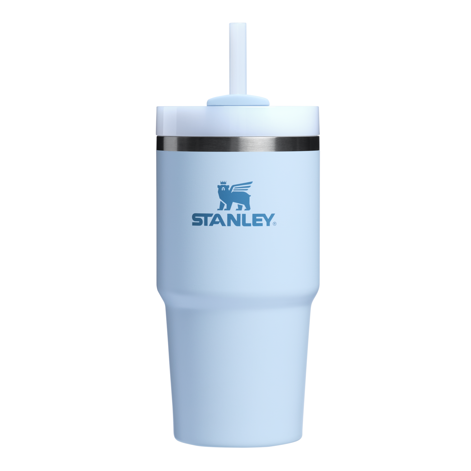 Large Capacity The Quencher H2.0 Flowstate Tumbler | Stanley Create D330L - Double-Wall Vacuum Insulated Travel Tumbler with Straw Detail