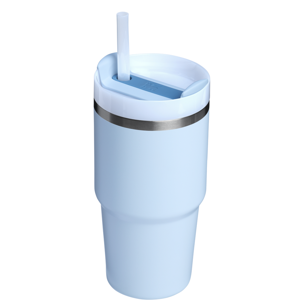 Large Capacity The Quencher H2.0 Flowstate Tumbler | Stanley Create D330L - Double-Wall Vacuum Insulated Travel Tumbler with Straw Detail
