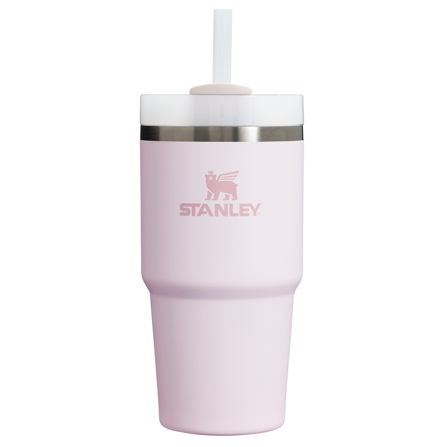 Insulated Travel The Quencher H2.0 Flowstate Tumbler D030T - Premium Stainless Steel Straw Cup for All-Day Hydration - Rose Quartz 2.0
