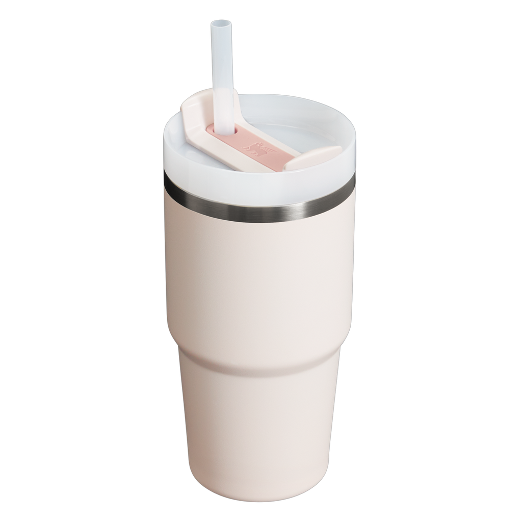 Large Capacity The Quencher H2.0 Flowstate Tumbler | Stanley Create D330L - Double-Wall Vacuum Insulated Travel Tumbler with Straw Detail