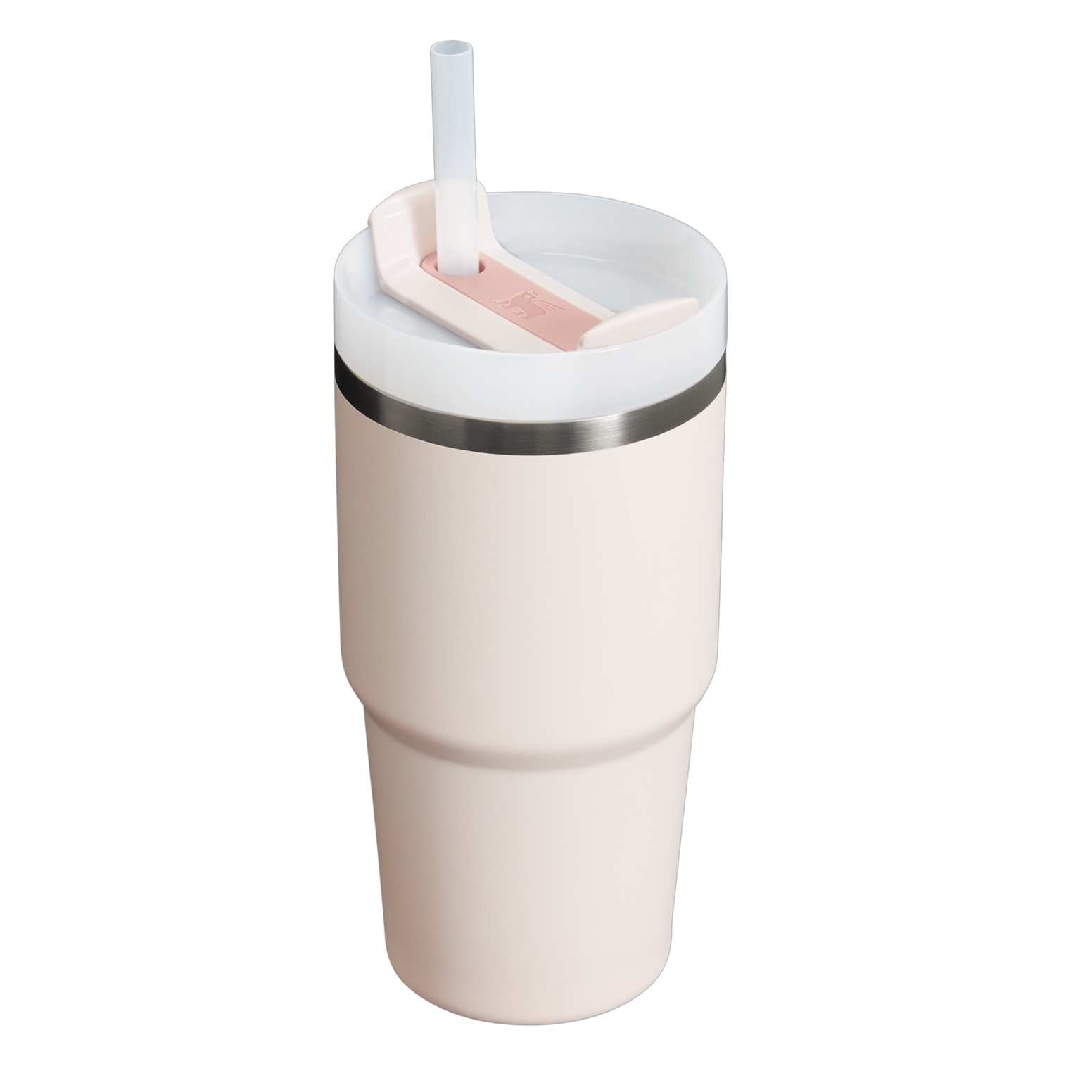Large Capacity The Quencher H2.0 Flowstate Tumbler | Stanley Create D330L - Double-Wall Vacuum Insulated Travel Tumbler with Straw Detail
