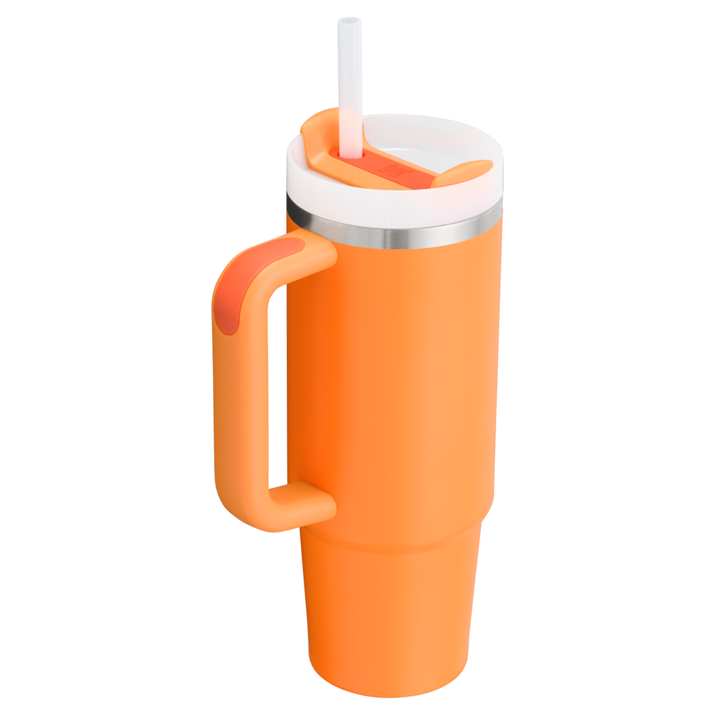 Splash-Resistant FlowState The Quencher H2.0 Flowstate Tumbler D051L - Double-Wall Vacuum Insulated Travel Tumbler with Straw Detail