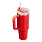 Large Capacity The Quencher H2.0 Flowstate Tumbler D050X - Double-Wall Vacuum Insulated Travel Tumbler with Straw Detail