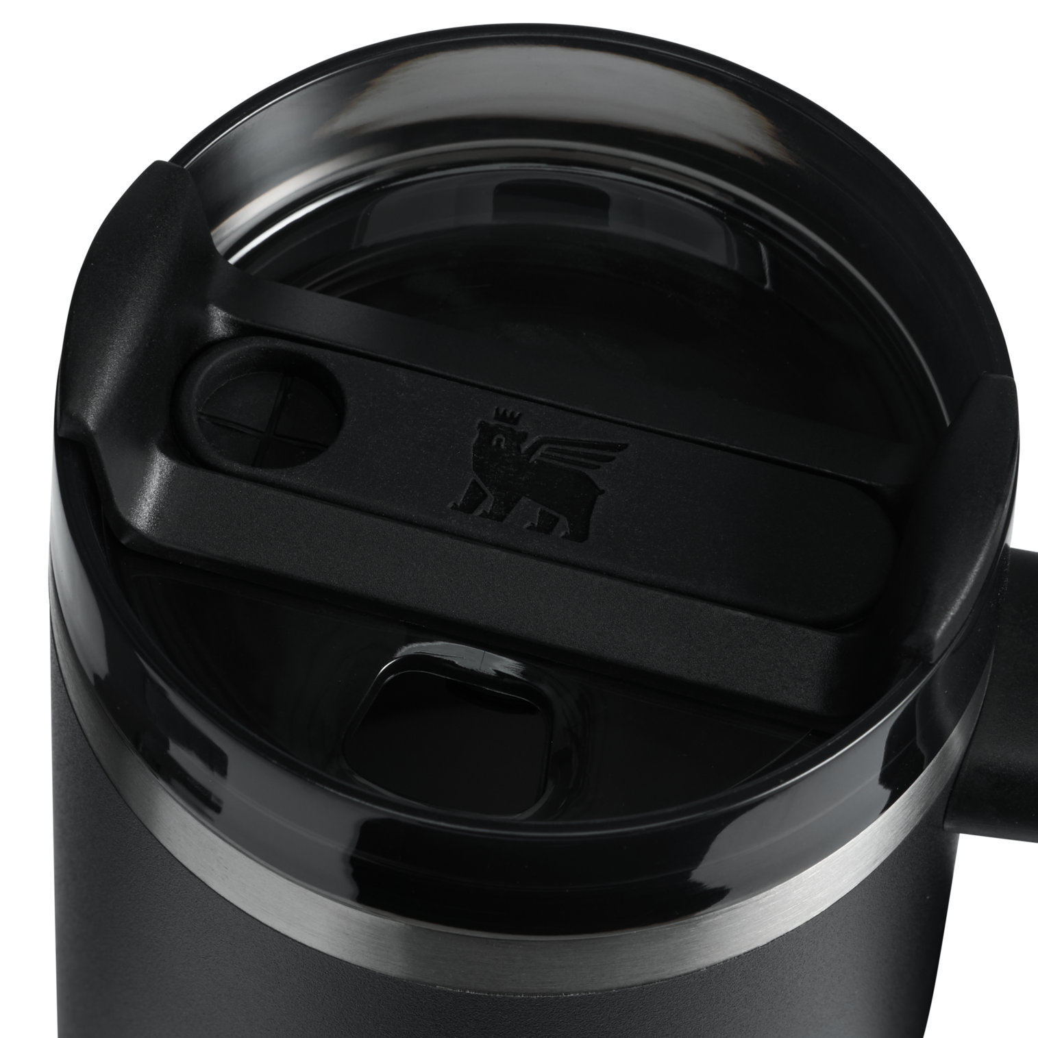 Splash-Resistant FlowState The Quencher H2.O Flowstate Tumbler | Stanley Create D274S - 40oz Large Capacity Car-Cup Friendly Quencher Detail