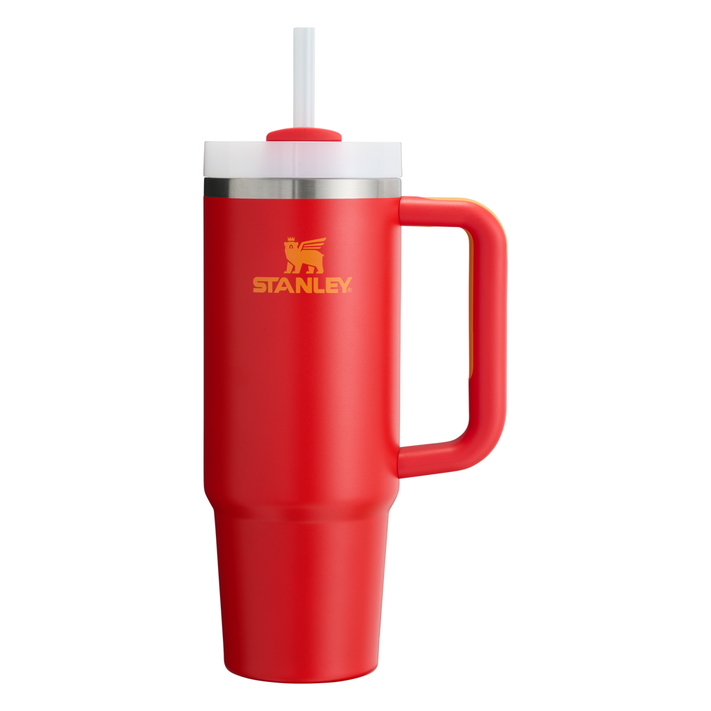 Splash-Resistant FlowState The Quencher H2.0 Flowstate Tumbler D051L - Double-Wall Vacuum Insulated Travel Tumbler with Straw Detail
