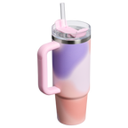 Splash-Resistant FlowState The Quencher H2.0 Flowstate Tumbler D051L - Double-Wall Vacuum Insulated Travel Tumbler with Straw Detail