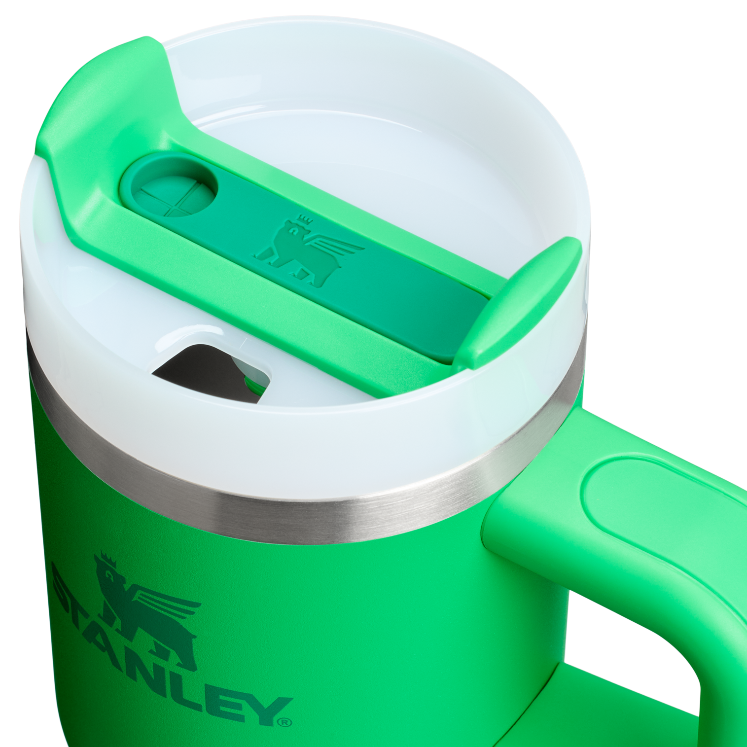 Insulated Travel The Quencher H2.O Flowstate Tumbler | Stanley Create D291F - 40oz Large Capacity Car-Cup Friendly Quencher Detail